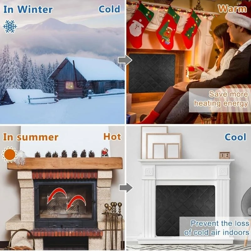 547F Indoor Fireplaces Heat Retention System Thermals Blanket Winter Essential