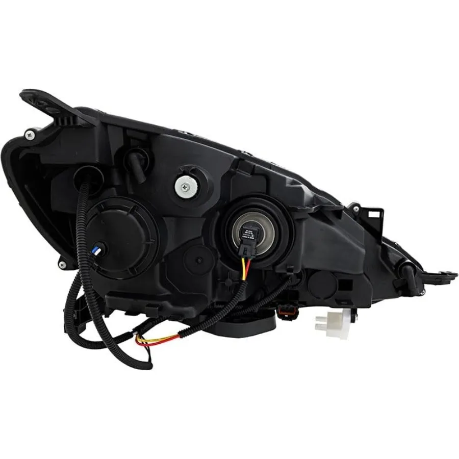 متوافق مع مصباح المصباح Nissan Sentra S FE+S SV 2016 2017 2018 2019 الهالوجين الأسود تقليم سائق الجانب الأيسر لتعزيز Nig