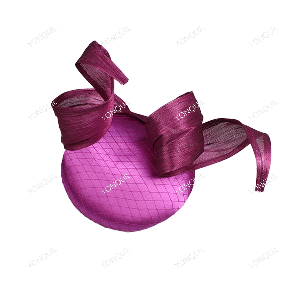 Высококачественный шелковый льняной и атласный свадебный головной убор, женский головной убор-волшебник с цветком для коктейльных гонок, аксессуары для волос