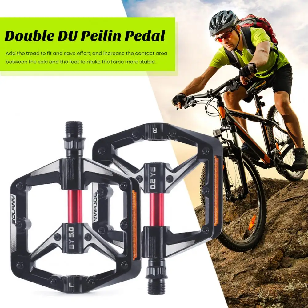 Wear-resistant Pedal Surface Anti-slip Bicycle Pedals Ultralight Sealed Bearing Mountain Bike Pedals Aluminum Alloy for Mtb