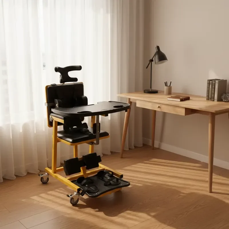 Lightweight Alloy CP Rehabilitation Chair for Children with Posture Correction and Foldable Design