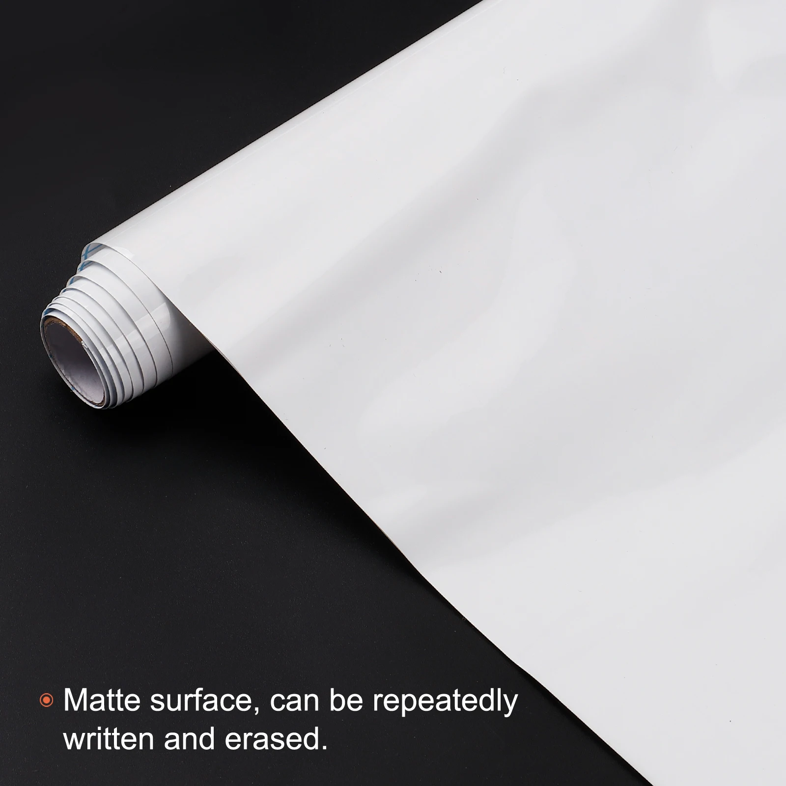 2Pc Whiteboard Dry Erase Board Sticker Wall Sticker Self Adhesive Backing Roll with Markers for Wall Office Home Classroom White