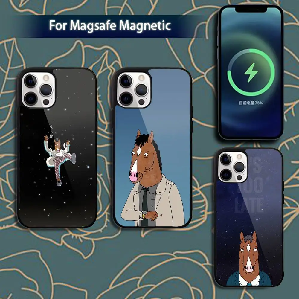 

Bojack cartoon H-Horseman Phone Case For iPhone 17,16,15,14,13,12,11,Pro,Max,Plus,Mini,Magsafe,Magnetic Wireless Charging Case