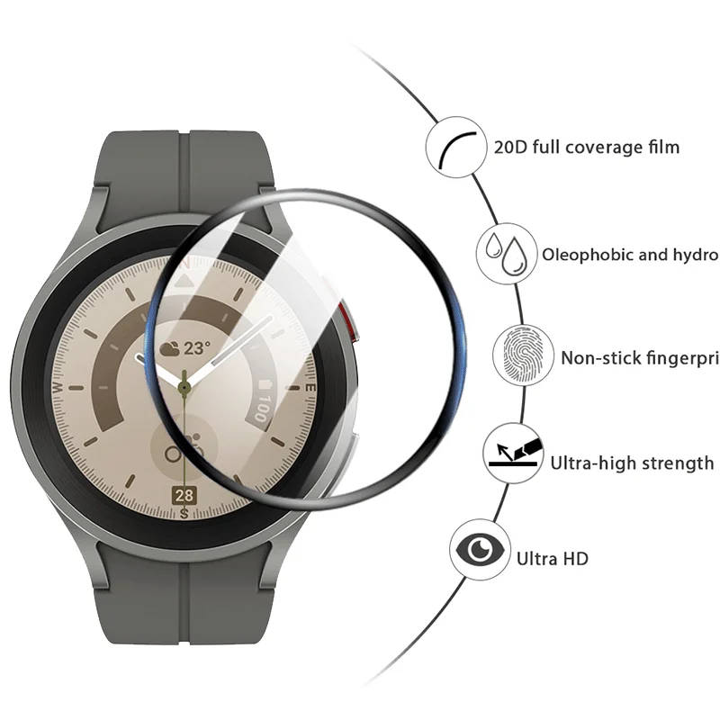 3D Protective Film For Samsung Galaxy Watch 5 44mm 40mm Ultra-thin Protection Film For Galaxy Watch 5 Pro 45mm Screen Protector