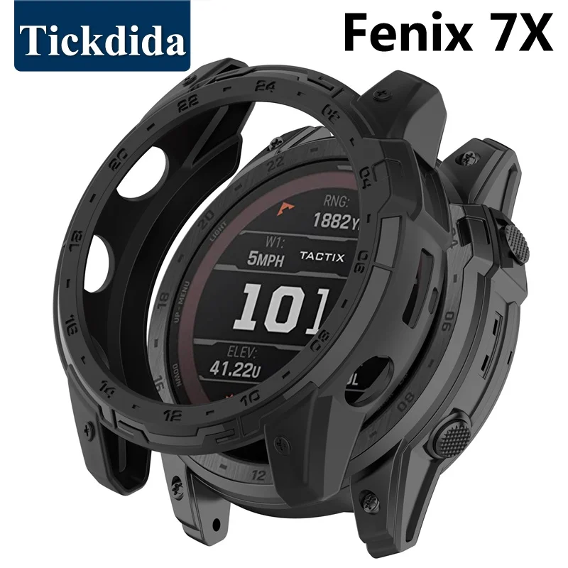 TPU Hoesje Voor Garmin Fenix 7x Pro 6x 5x Tactix 7 Pro Fenix 7 6 5 Enduro 2 Zachte Siliconen Transparant Hoesje Voor Garmin Tactix 7