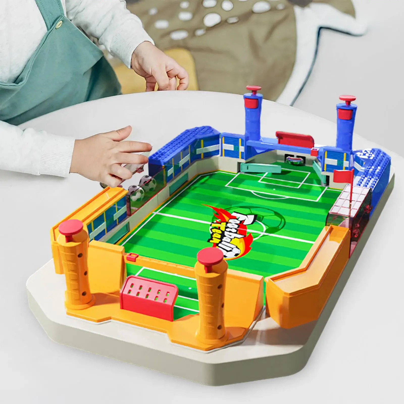 Mini Tabletop Football Game Interactive Mini Foosball Game Hand-Eye Coordination