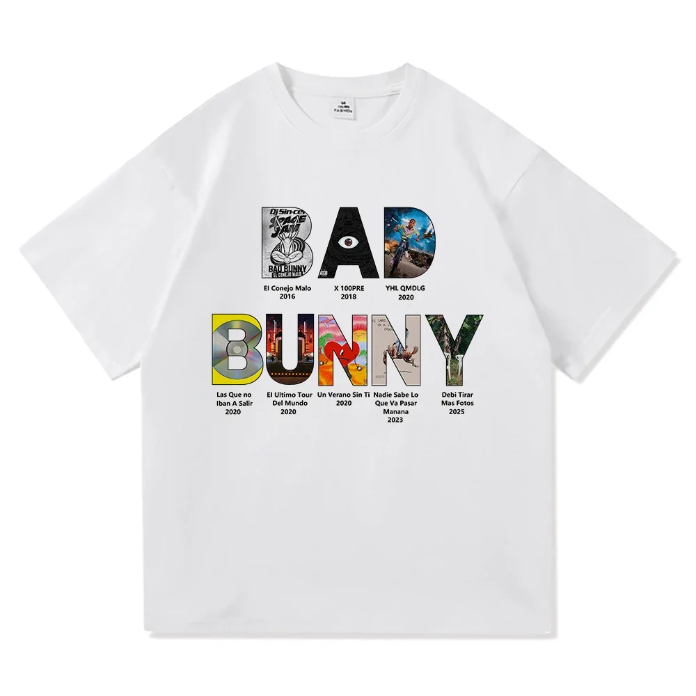 

Bad Bunny T Shirt 2025 Fashion Men/Women Vintage Funny Frog Debí Tirar Más Fotos T-Shirt DeBÍ TiRAR MáS FOToS Tees Shirts