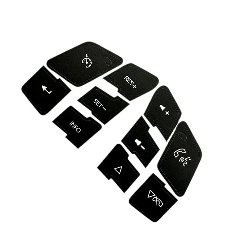 Black Car Steering Wheel Button Repair Stickers for Corvette C6 for Chevrolet Malibu for Pontiac G6 Vinyl Button Repair Decal