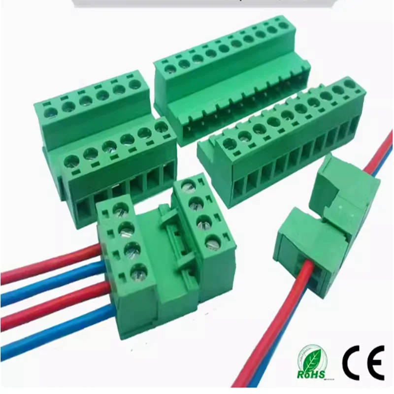 10Pairs 2EDGRK-5.08mm solder-free butt plug-in terminal blocks 2EDGKP male and female complete set of plug-in 2-24p