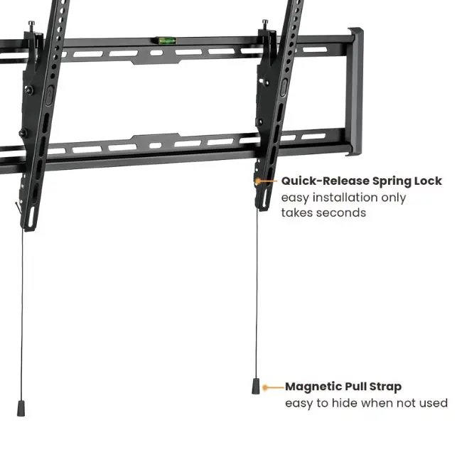 Universal Large Thin Ultra Slim Heavy Duty Tilt TV Wall Mount Bracket for LED LCD Monitors 43 to 90 Inch TVs Max VESA 800x400