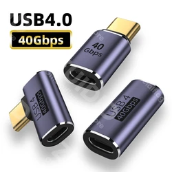USB4.0 40Gbps OTG Adapter Thunderbolt3 8K@60Hz 100W 5A USB C to Type C Fast Charging Converter USB C Data Adapter For Macbook