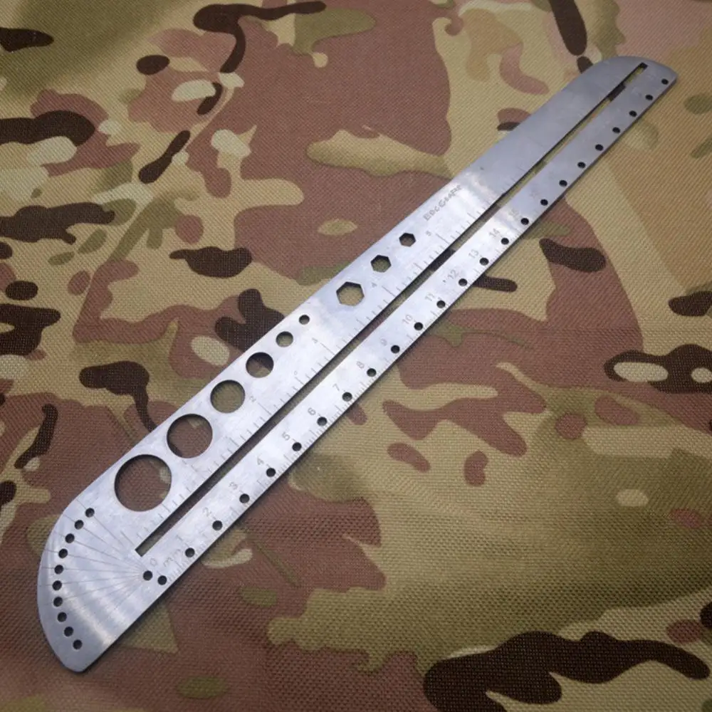 Multifunctional Stainless Steel Angle Protractor Ruler Degree Measuring Tool