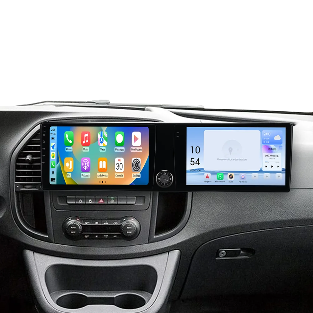 

Android 13 Auto Car Radio Navi For Mercedes Benz Vito 2016-2022 CarPlay HiCar Multimedia Player 20.2 Inch Dual Screen Head Unit