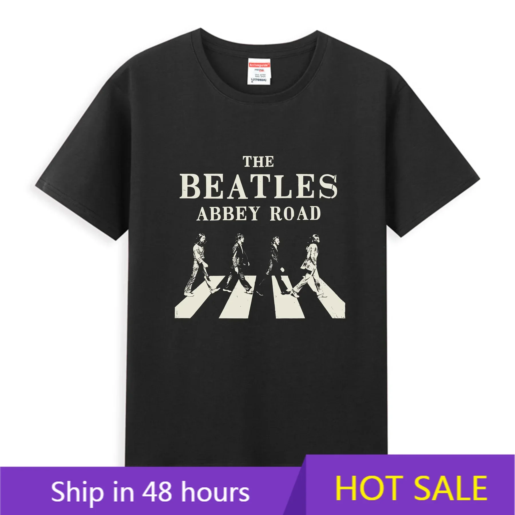 

2025 Men Abbey Road Sign T Shirt Casual The Beatle T-shirt Graphic Oversized Sports Tops Breathable Comfortable Streetwear S-3XL