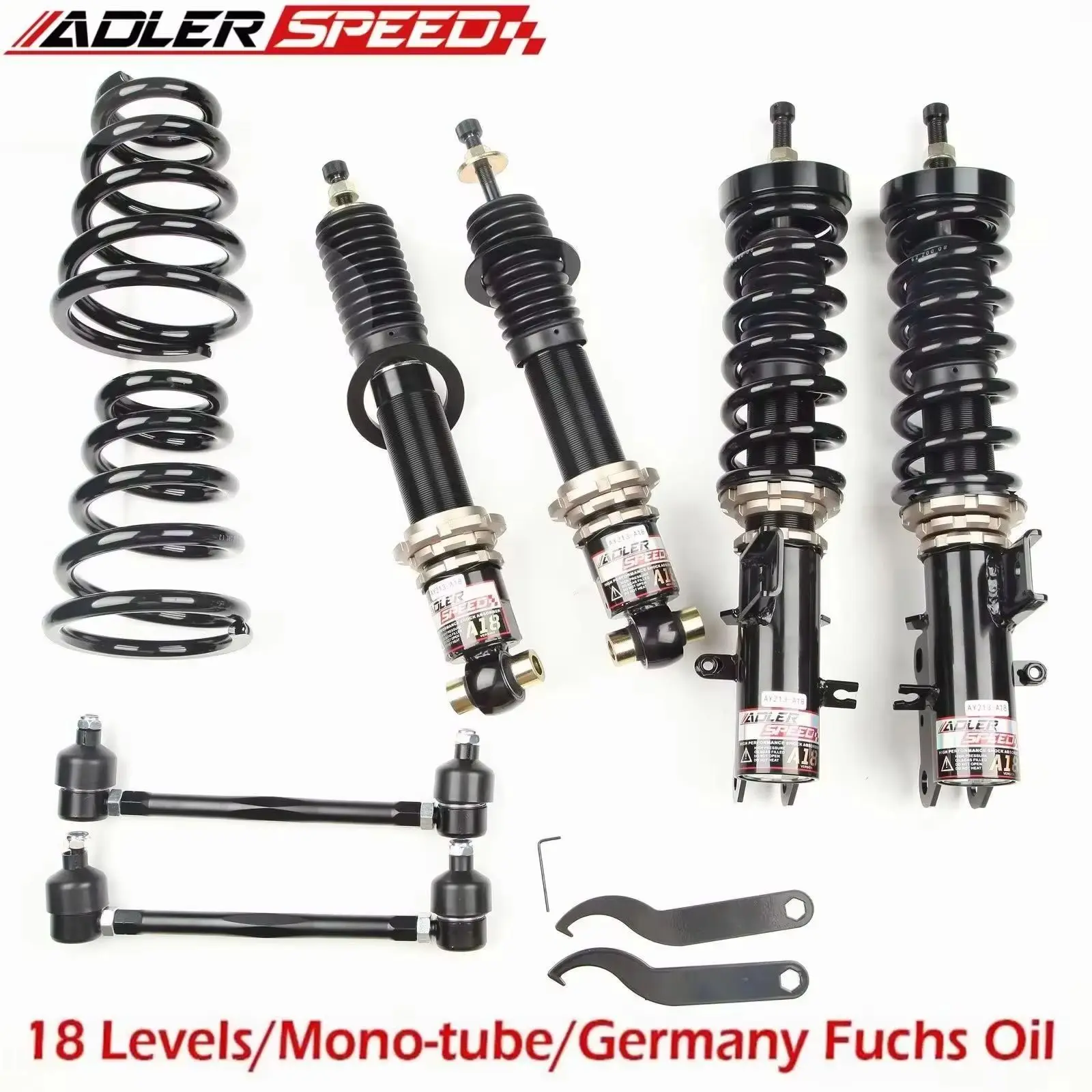 

ADLERSPEED 18-позиционный регулируемый демпферный койловер, комплект подвески для Chevrolet Camaro 2010-2015