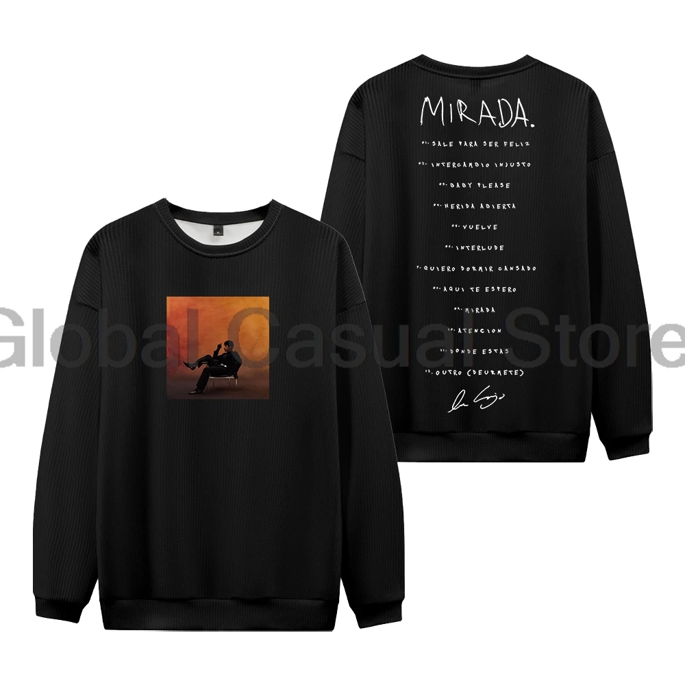 

Ivan Cornejo Mirada Tour 2024 Merch Jumpers Men's Knitted Sweater Crewneck Long Sleeve Streetwear Pullover Tops