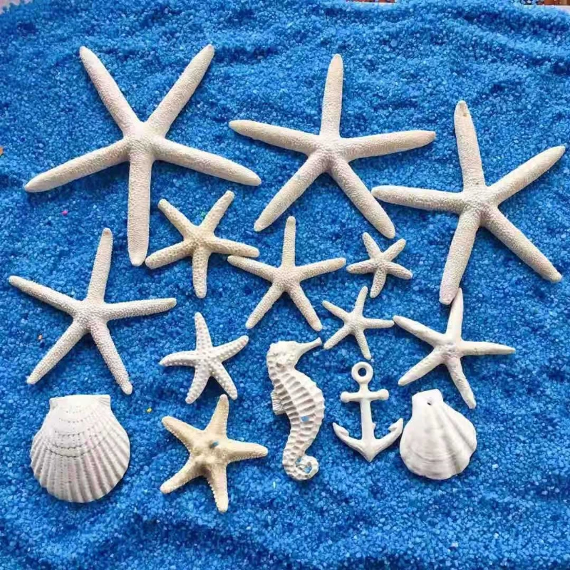 6 Pcs Resin Starfish Mediterranean Style Fish Tank Decoration Ornaments for Fish Tanks