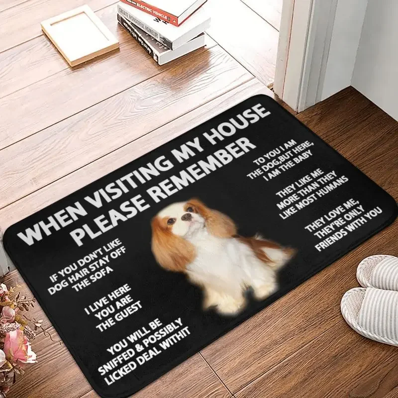 Personalized Cavalier King Charles Spaniel Doormat Mat Anti-Slip Dog Kitchen Bath Toilet Rug Carpet 40*60cm