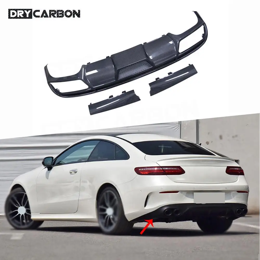 

Rear Bumper Diffuser Splitters Flaps Spoiler Bodykits Accessories For Mercedes Benz E-Class C238 Coupe E53 E63 AMG 2017-2022