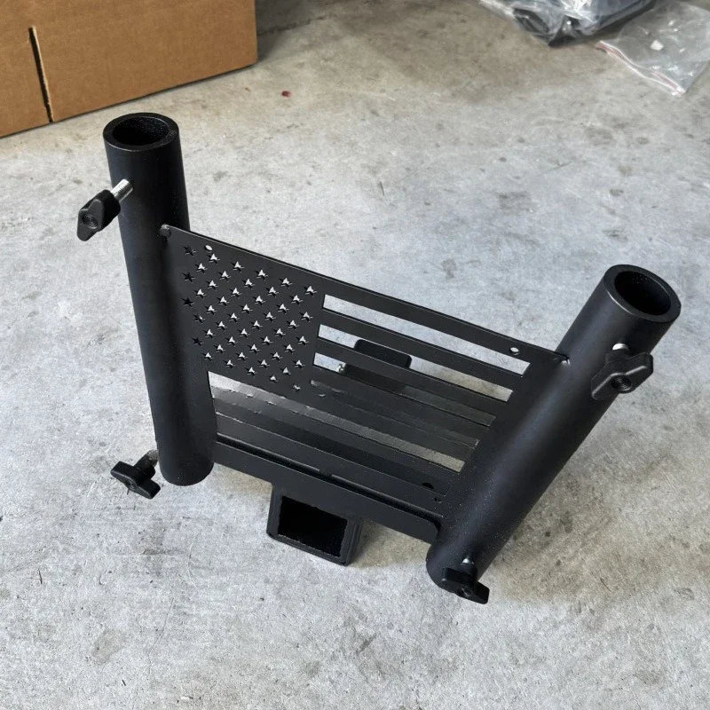 Car flagpole seat, car double flagpole bracket