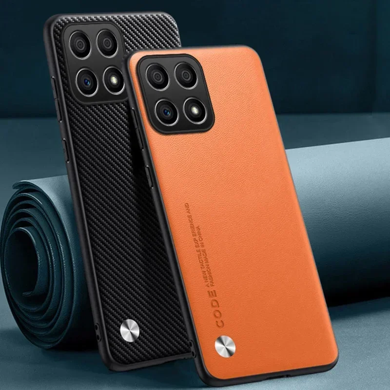 Funda de cuero PU de lujo para Honor X6A, X6, X6S, 4G, X8, 5G, X8A, cubierta trasera mate, protección de silicona, funda de teléfono para Honor 70 Lite Coque