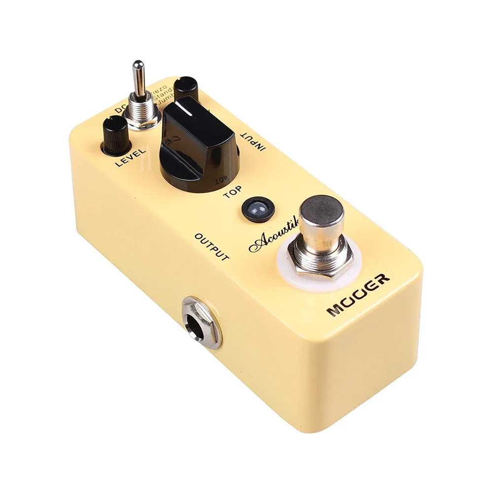 MOOER Acoustikar Acoustic Guitar Simulator Effect Pedal True Bypass Full Metal Shell 3 Modes (Piezo/Standard/Jumbo)