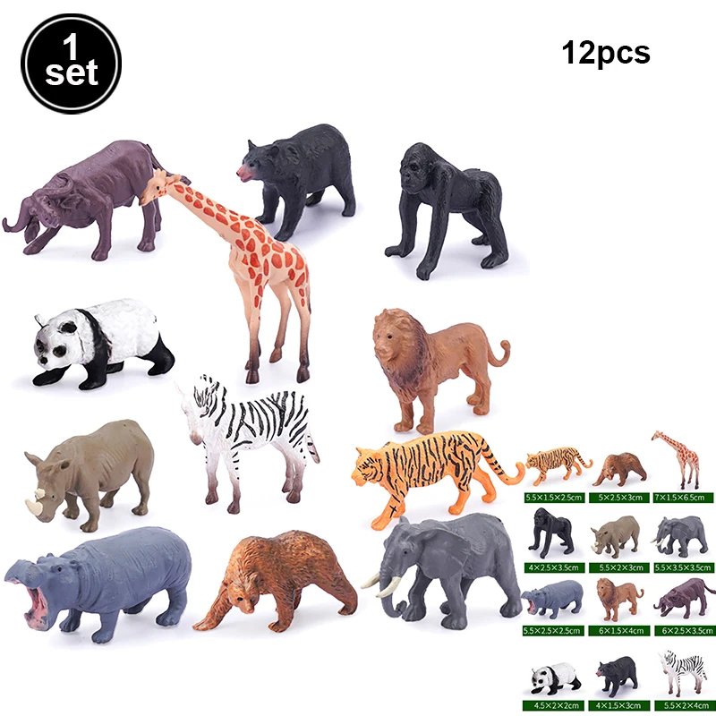 Lot De 12 Figurines Dinosaures Réalistes En Plastique - Jouet éducatif Robuste - Idéal Pour Anniversaires, Sacs Surprises, Déco Fêtes - Mini Dinos Pour Enfants