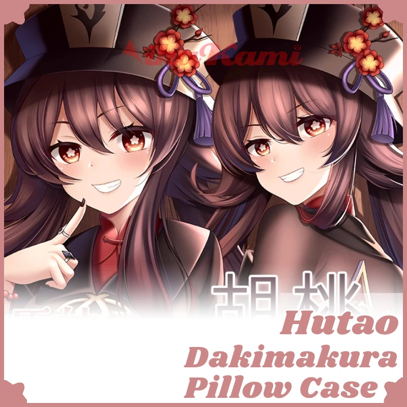 Hutao Dakimakura Genshin Impact Pillow Case Sexy Pillowcase Full Body Hugging Cushion Cover Home Decor Bedding Gift Otaku