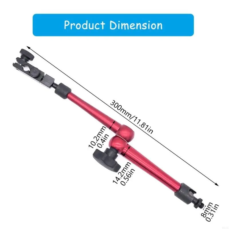 WXTC 5/16 "Discussione del supporto magnetico universale Indicatore prova prova del braccio flessibile 300 mm per a