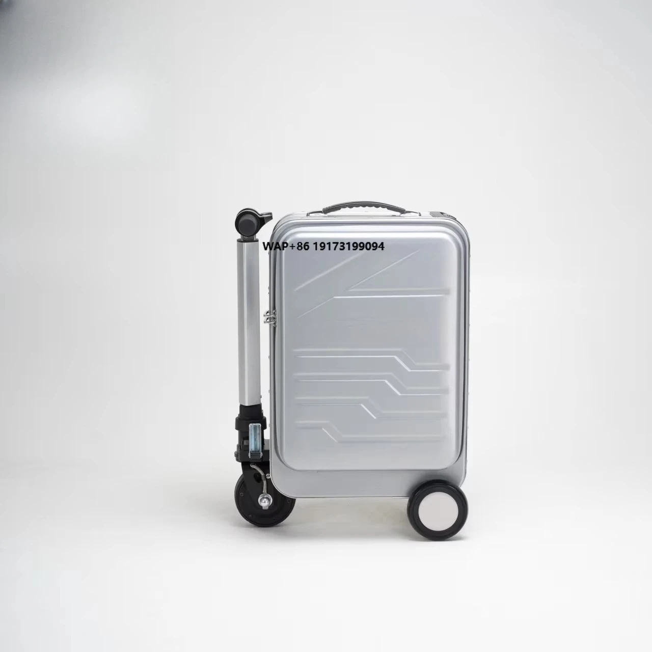 

20 Inch Smart Luggage: Rideable + Quick Charge + TSA Lock + Waterproof Carry on Suitcase