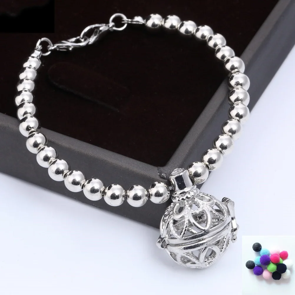 

100 шт., ожерелье из ватных шариков для ароматерапии, вставка, разноцветные помпоны, диффузор эфирного масла, кулон, принадлежности для рукоделия для детей