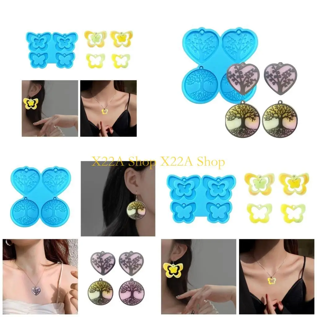 

Unique Butterfly Keychain Resin Mold DIY Crafts Silicone Mould UV Epoxy Casting Molds