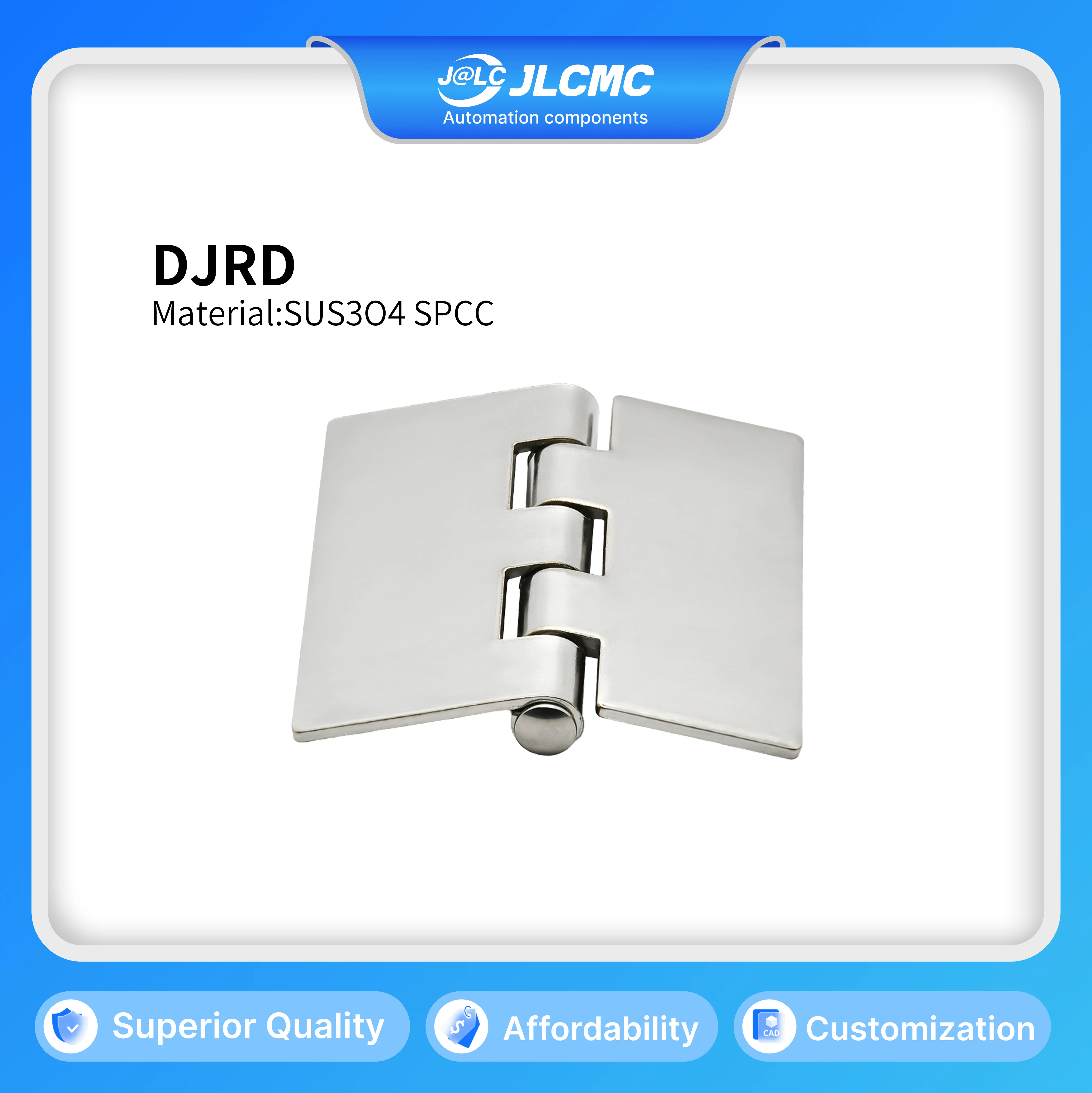 1 قطعة مفصل فراشة ملحومة من الفولاذ المقاوم للصدأ/الفولاذ الكربوني 65 مللي متر لوحة سحب مسطحة أساسية-أجهزة باب وخزانة شديدة التحمل #1