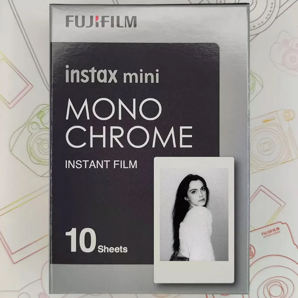 Classic 10/40 Sheets Fujifilm Instax Mini 13 Film Monochrome For Mini 7s 12 7 40 50s 50i 90 25dw Share SP-1 Instant Photo Camera