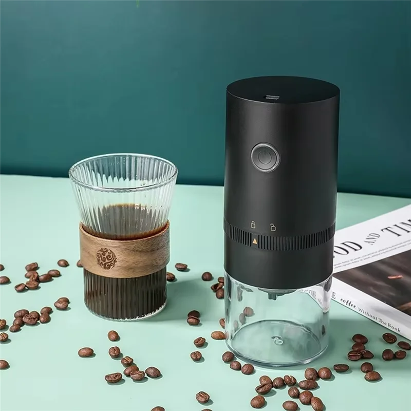 

B98A-Coffee Grinder TYPE C USB Charge Professional Grinding Core Beans Mill New Upgrade Portable Electric