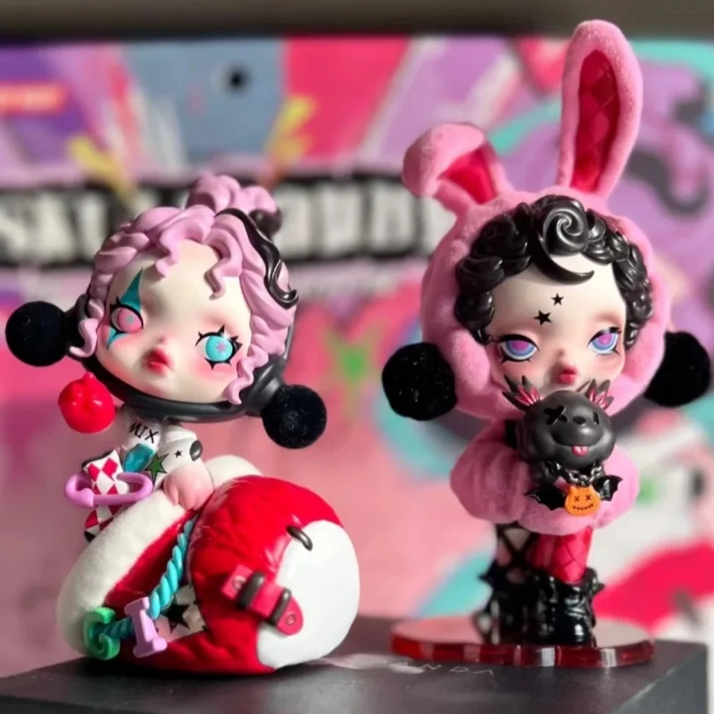 Oryginalna nowa kolekcja figurek Dimoo Skullpanda Bunny lub Doggy Dekoracja biurka Zabawka dla dorosłych Dzieci Urodziny Nowy Rok Prezenty niespodzianka