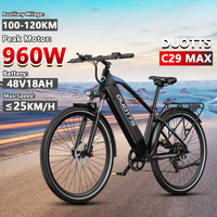 DUOTTS C29 MAX E-Bike Peak Power 960W 48V18AH Lithium Battery Electric Bicycle 29*2-Inch Tire Hydraulic disc brake Electric Bike