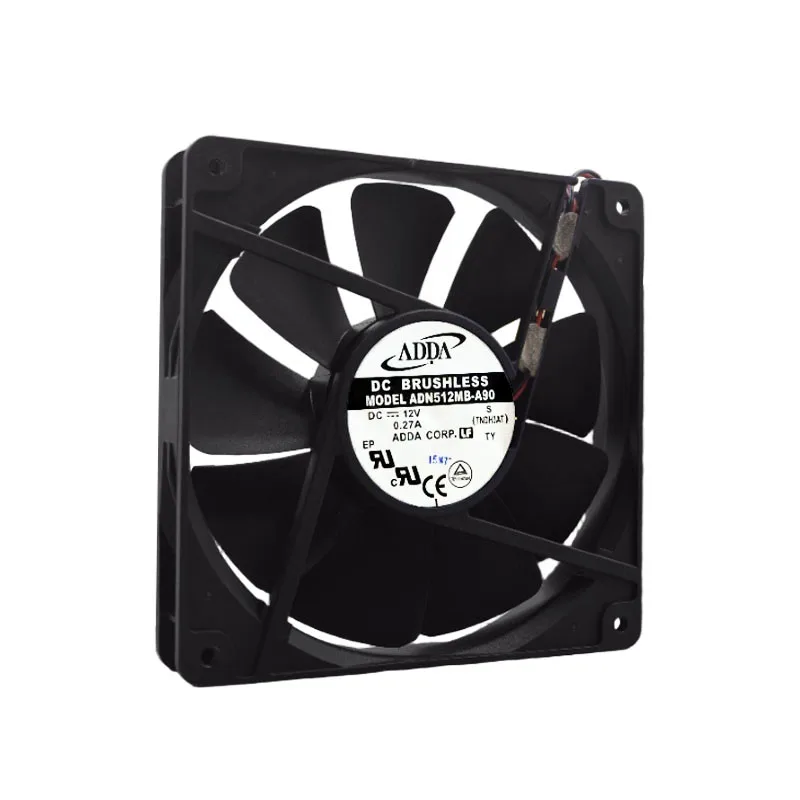ORIGINAL ADN512MB-A90 DC12V 0.27A 13525 135*135*25mm NEW COOLING FAN RADIATOR