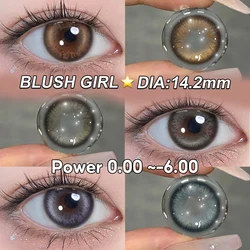 New! MAGISTER Color Contact Lens Imitation Aperture Naturally Brightens Eyes Suitable All Skin Blue/Brown/Gray Lens 6 Months