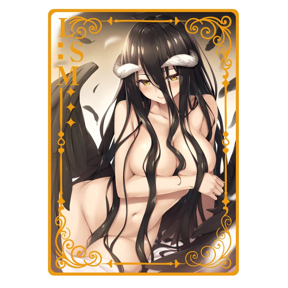 Caliente en stock diosa historia tarjeta de Metal todo Anime Sexy traje de baño chica colección tarjeta Robin Nezuko Hinata Boa sonajero YarbeideGirl