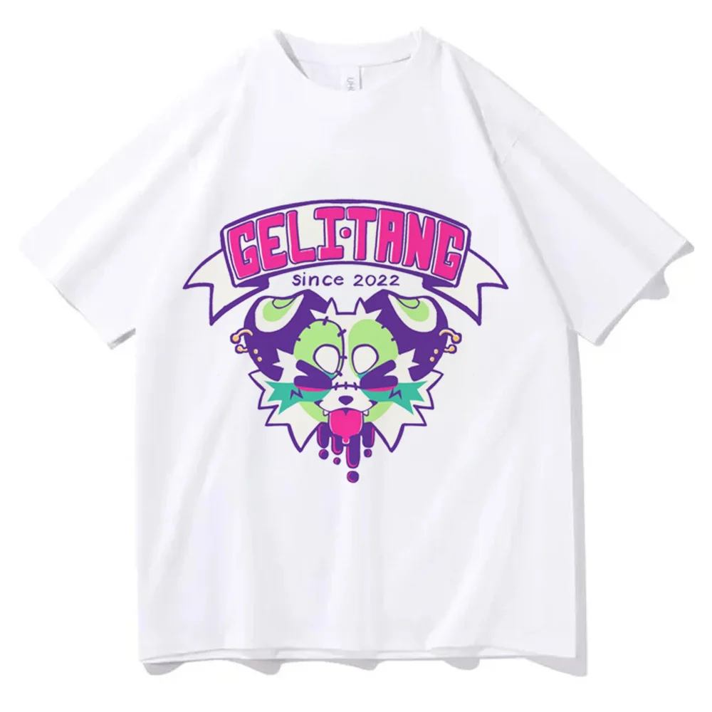 Furry t shirt femme party clearance sales korean fashion dollette anime t-shirt grunge Psychedelic meme gothic cutecore