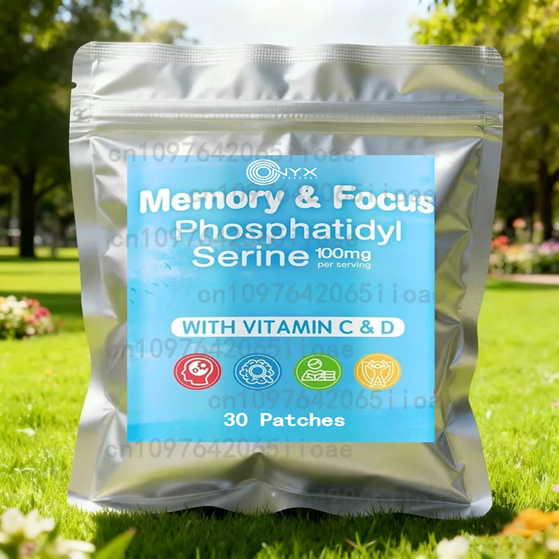 

30 Patches Memory & Focus Transdermal Patches With Thiamine Vitamin B12 For Women & Men Energy & Focus