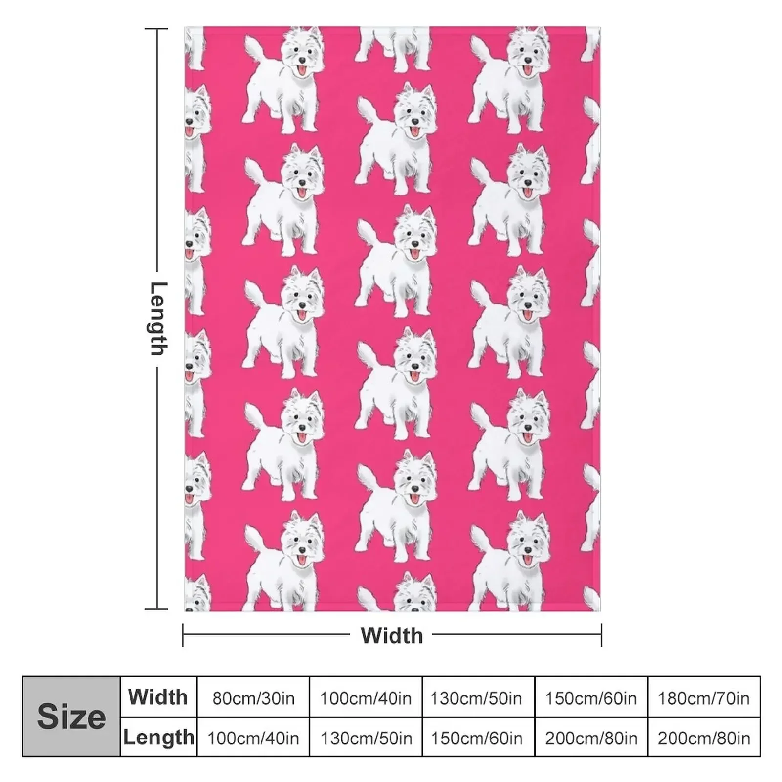 Westie, West Highland White Terrier Throw Blanket Blankets For Baby for winter Tourist Designers Blankets