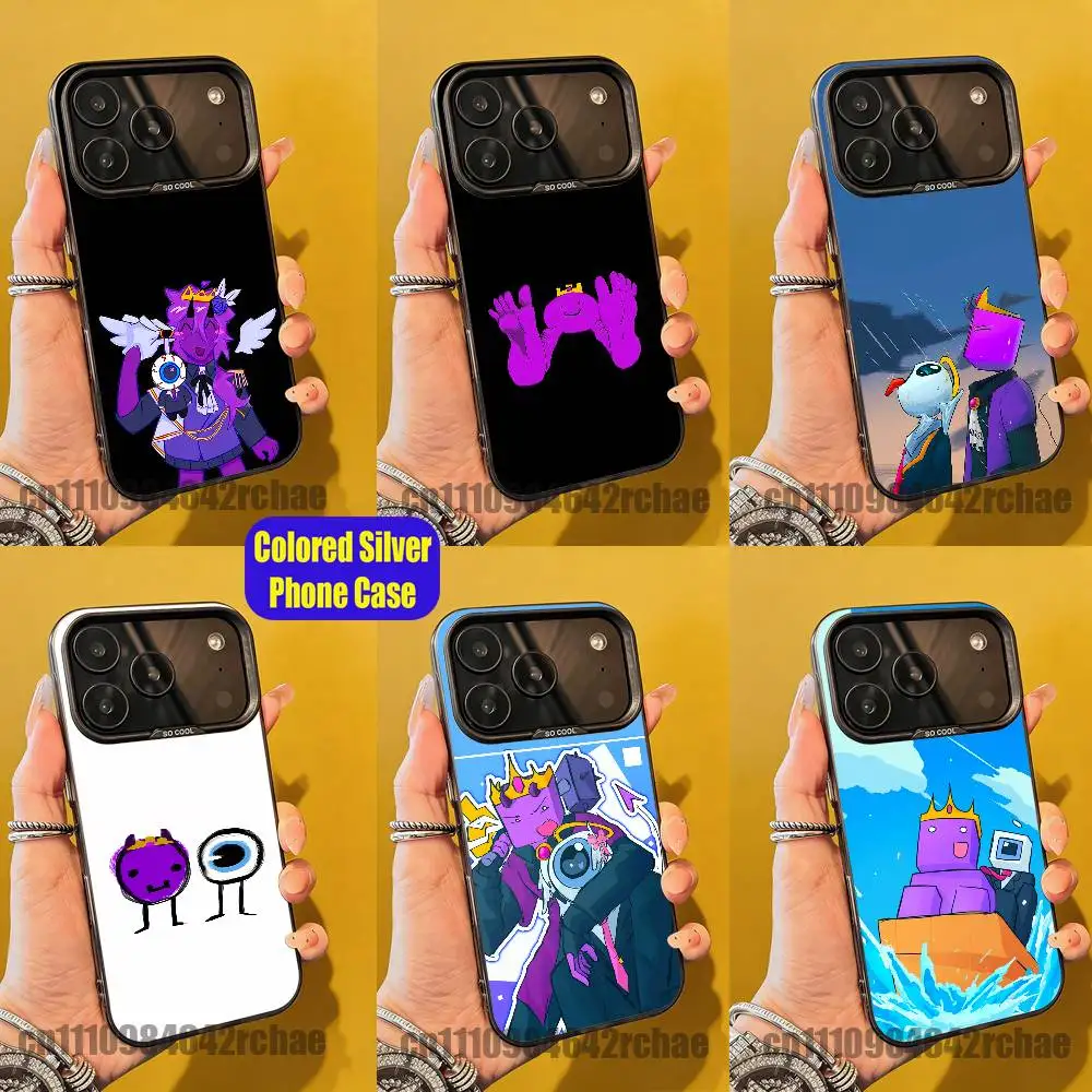 

For Wemmbu Tax Duo Eggchan Phone Case iPhone 15,16,12,14,13,17,11,E,Pro,Max,Plus,Air,Mini Colored Silver Cover