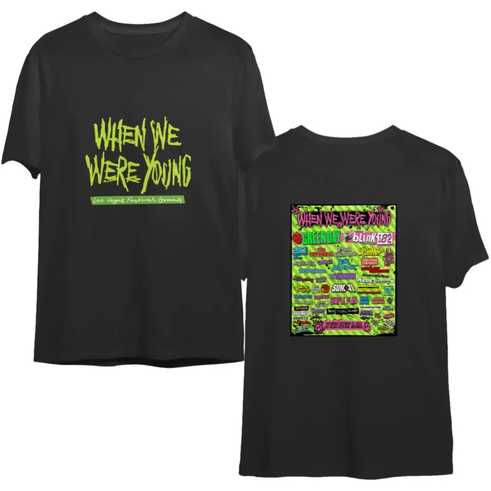 Version 2 When We Were Young Festival 2023 Double Sided T Shirts