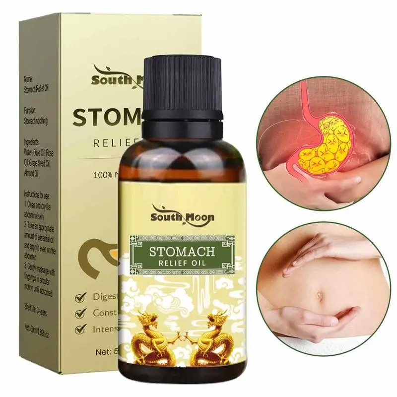 Tummy Massage Oil Gastric Soothing Oil Abdominal Massage Oil Relieves Gastrointestinal Discomfort And Tightens Fibrous Oil 50ml