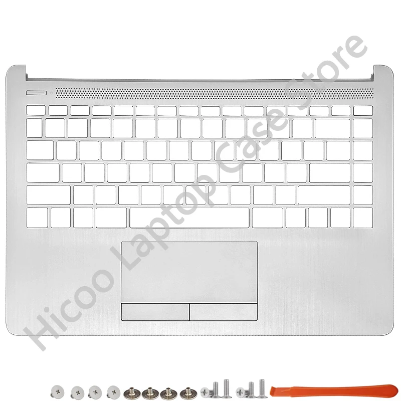 Imagem -05 - Laptop Lcd Tampa Traseira Frente Moldura Dobradiças Palmrest Caixa Inferior para hp 14s-cf cr 14-cf 14-dk 14-df Capa Traseira Top L24469001 Novo