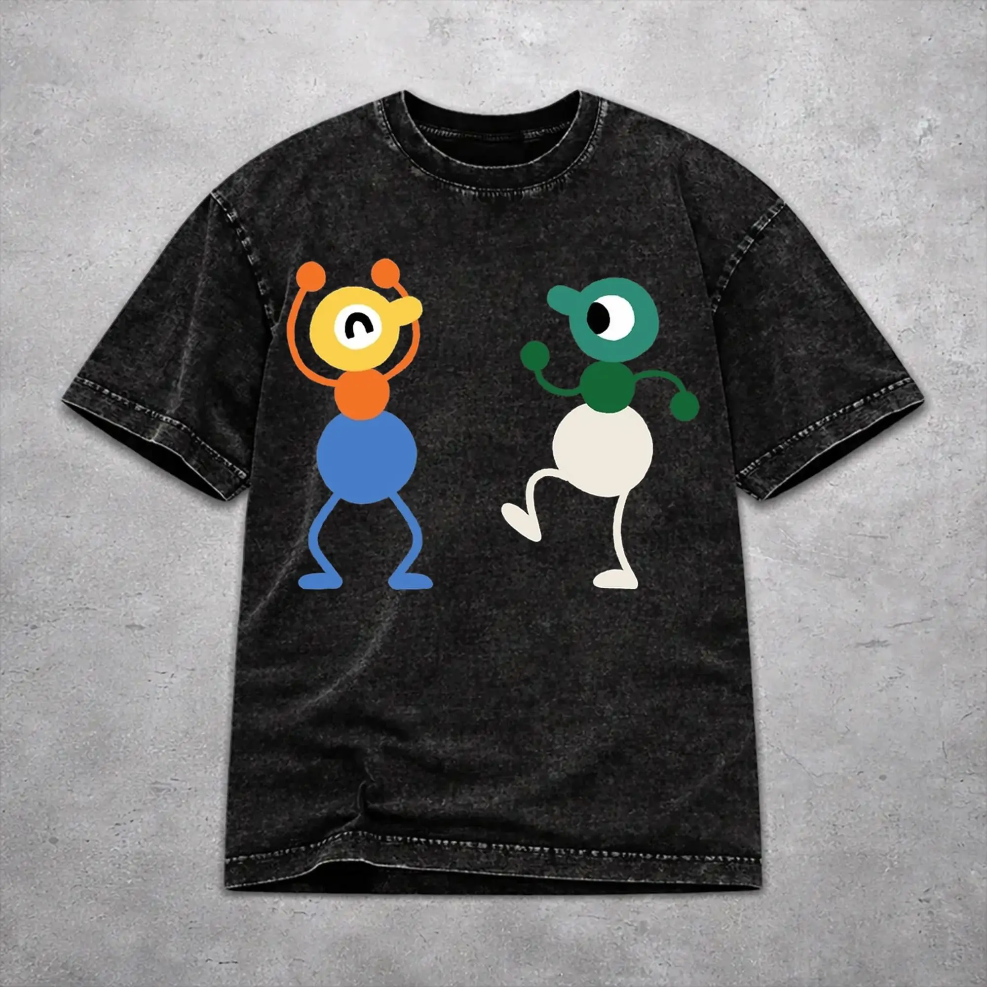 Fashion Men Women Big Walk Games 2026 Tee Shirt Washed Style  T Shirts Clothes