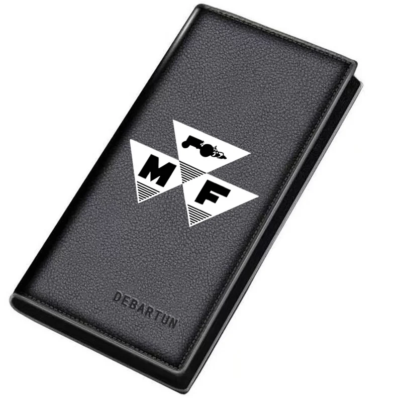 Tractor MF triangle black white Men's Long Wallets Business Stylish Printing Design Casual Use Christmas Valentine's Father's Da