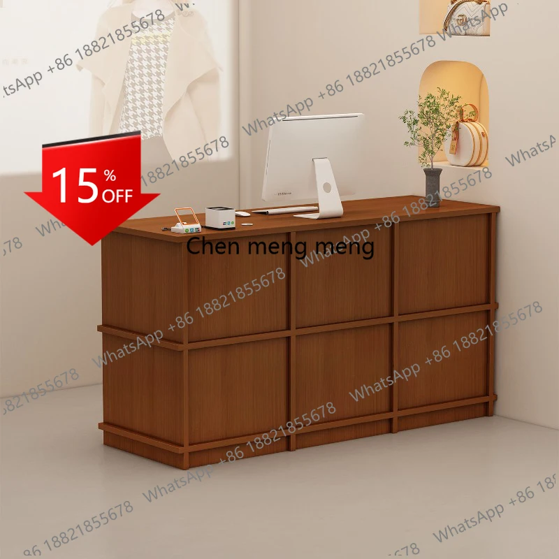 

zS173 Угловой стойки ресепшн для руководителей, деревянные стойки-бары с большими полками, стойки ресепшн для магазинов, прилавки-витрины